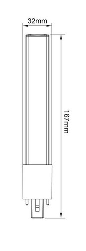 Lampe neon pin 3w g23 - pin,